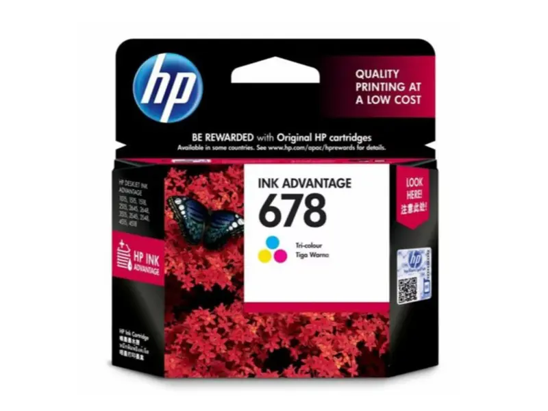 Tinta Catridge HP 678 Black Colour Original Garansi Resmi 3