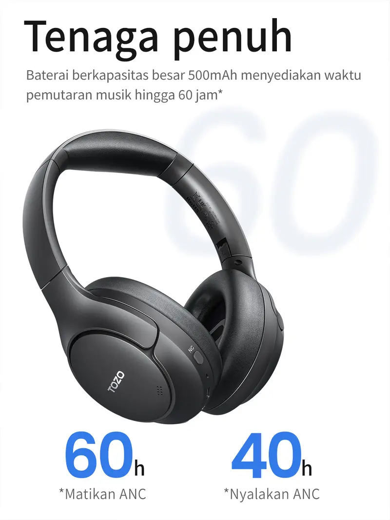 (NEW LAUNCH) Tozo H10 Hybrid Active Noise Cancelling Headphones ANC ...