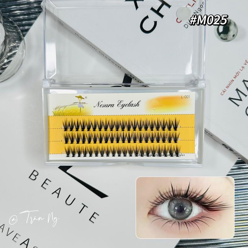  Mi tự nối hiệu Neusura dáng Mắt Cáo M025 dáng mi cong gãy L độ dài 8-15mm  Chưa kèm keo nhíp  