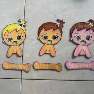 Boneka lucu yg terbuat dari kertas