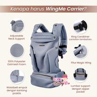 Gambar CuddleMe Wingme Carrier Gendongan Depan Bayi 5 Posisi 0-2 Tahun - Grey dari Berry Baby Kota Bandung 4 Tokopedia