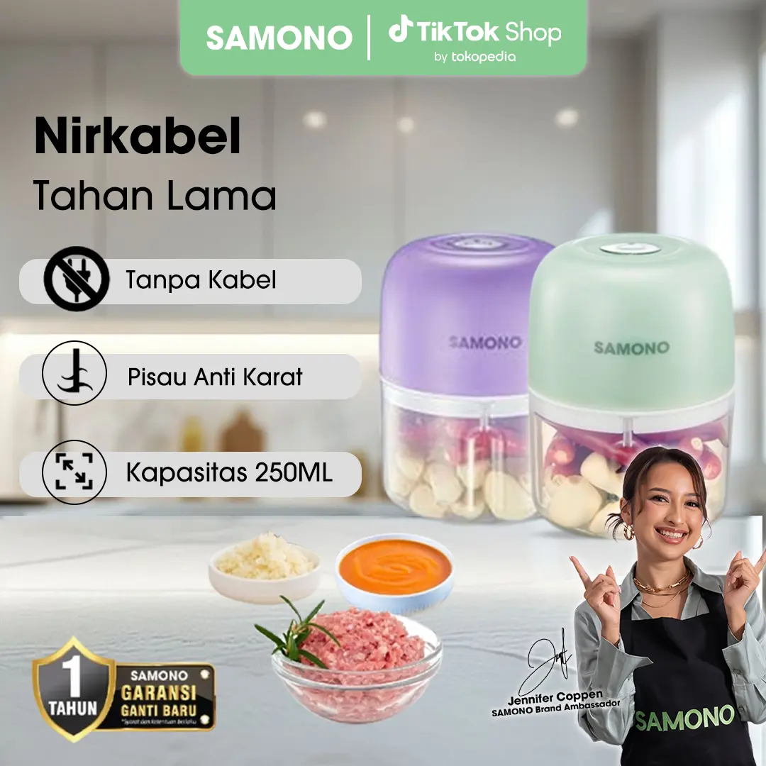 (FLASH 9.9) Samono 250 ml Chopper Portable Mini Food Processor [SW-L4]