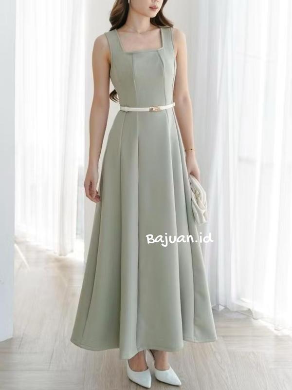 BIG SIZE M-XXXXL Dress Aqila Sabrina Natal Irise Wanita korea A Line Bodycon Maxi Casual Natal pesta Natal Party Style Korean 1
