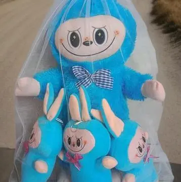 Boneka  Labubu Beranak 3 (Isi 1 Besar 3 Kecil) - Mainan Lucu dengan Desain Unik dan Berkualitas Tinggi - Toys, Dolls 8