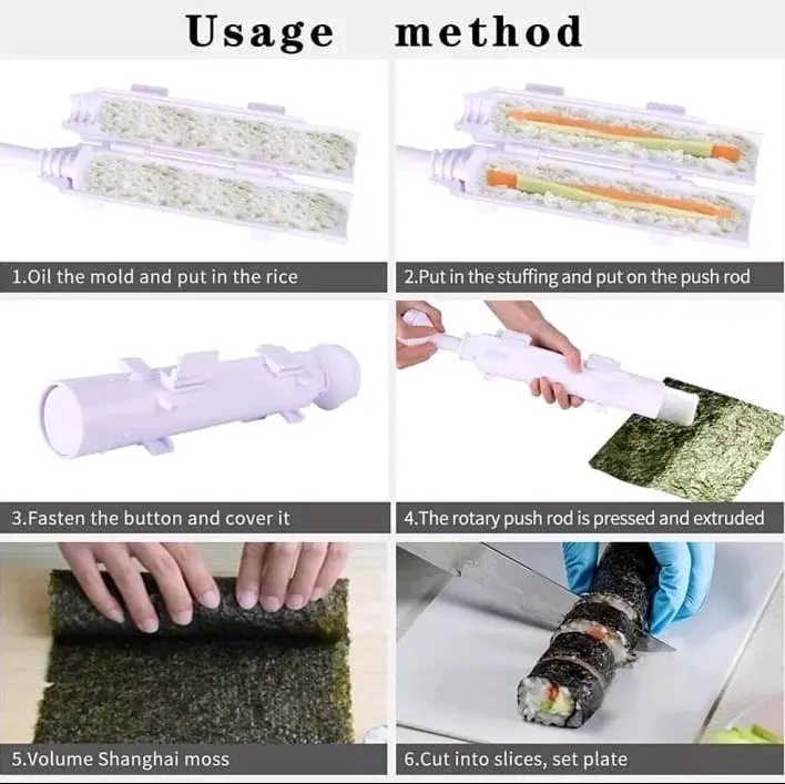 Alat Cetakan Sushi Roll Praktis Penggulung Sushi Maker Profesional 1