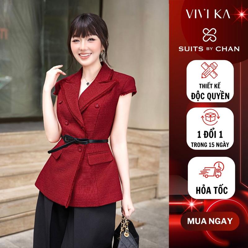 SUITS BY CHAN Áo Vest Nữ Elena Vest Không kèm belt