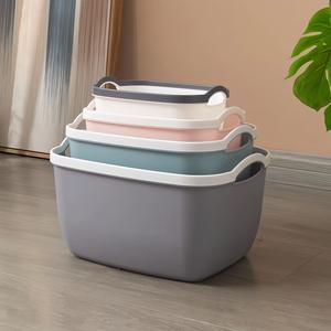 N＋ 3PCS Cesto organizador de plástico para escritorio, aperitivos, juguetes y almacenamiento