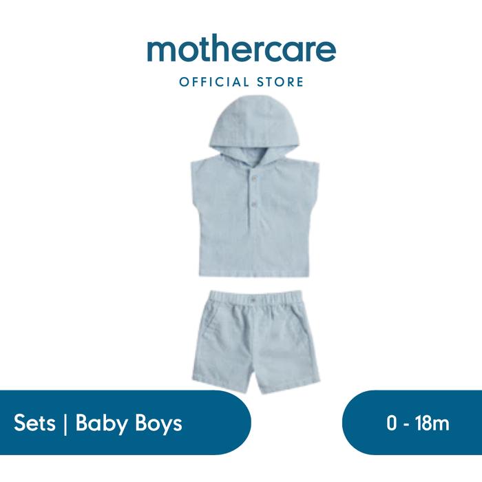 Gambar Mothercare Striped T-Shirt and Shorts Outfit - Set Baju Bayi Laki-laki (Multi) - Up to 1 Month dari Mothercare Indonesia Kota Administrasi Jakarta Selatan Tokopedia