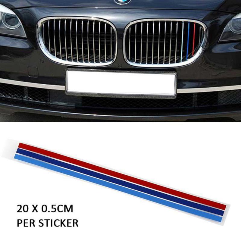 Product Introduction of 3-Color Strip Car Net Sticker Three-Color for Bmw M1M3M5 Auto Accessories Car Stickers Reflective Body Stickers 6