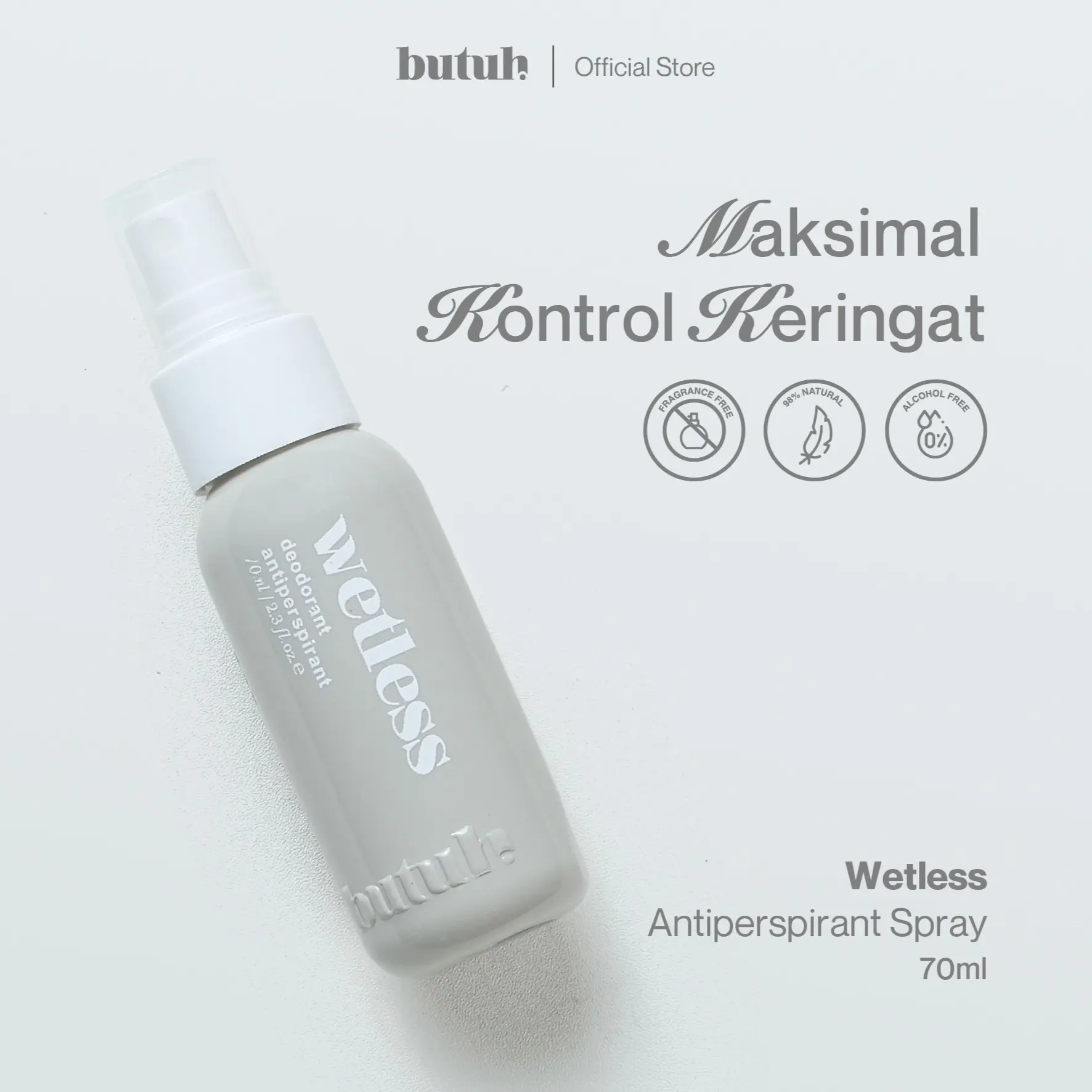 [Wetless] Butuh Deodorant / Antiperspirant