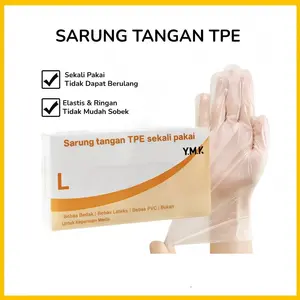 Sarung Tangan TPE Isi 100PCS Sekali Pakai