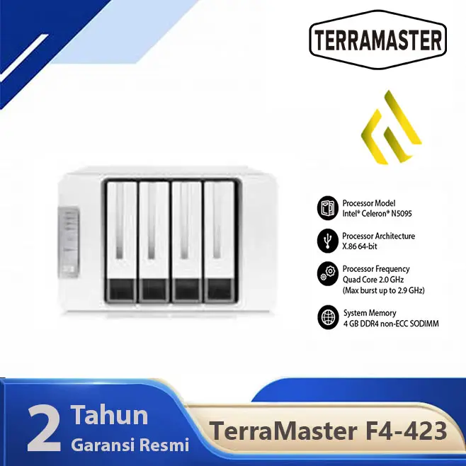 TerraMaster F4-423 NAS 4 Bay Storage High Performance NAS For SMB 1
