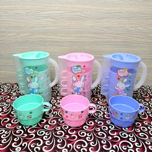 TEKO SET PRINTING   CANGKIR SAIGON PRINTING/1PCS TEKO 950 ML/4PCS CANGKIR GAGANG PRINTING