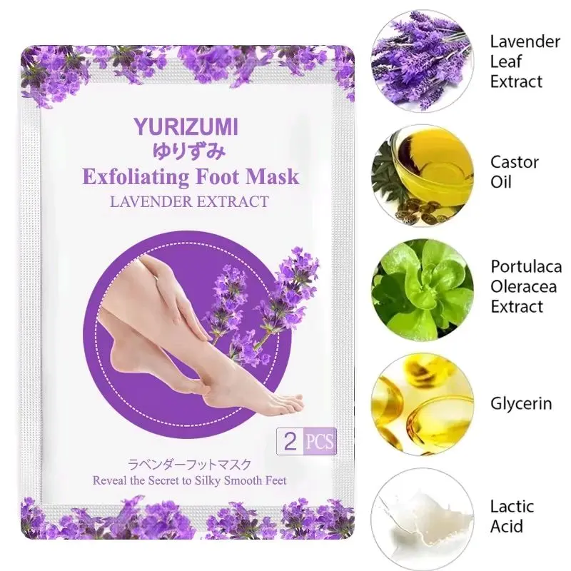 Masker Kaki Pengelupas Kulit Mati | Yurizumi Lavender Foot Mask