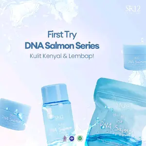 SK12 DNA Salmon Series - Set Perawatan Wajah Lengkap: Sabun, Toner, Night Cream, & Day Cream untuk Kulit Lebih Glowing Membersihkan Mencerahkan