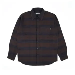 MRFM - FLANNEL BROWN NAVY / KEMEJA KULIAH