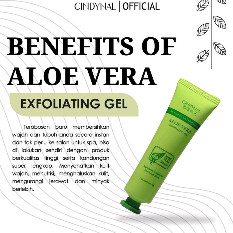 Paket Hemat 3 Pcs ALOEVERA EXFOLIATING GEL WHITENING Moisturize Perontok daki  Kosmetik Licorice exfoliating  gel 4