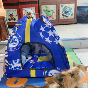 tenda kucing BONUS KASUR ukuran 45x45