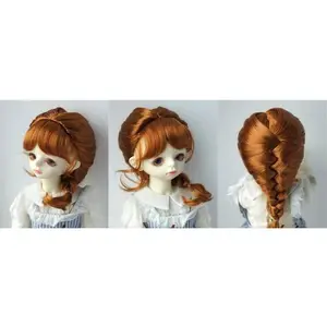 3 BJD wig synthetic mohair single ponytail - dd sd10 sd