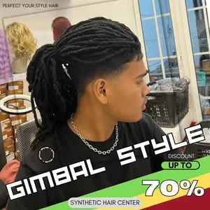Wig Toupee Gimbal Premium Sintetis Warna Hitam Teknologi 5 Klip Panjang 40 cm Berat 200 Gram