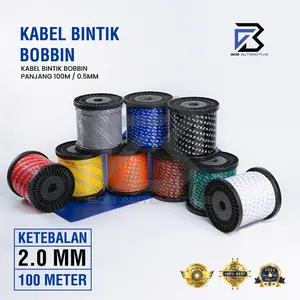 BOS AUTOMOTIVE Kabel Bintik 0.5MM x 100M Kabel Otomotif Body Mobil Motor Serabut Tembaga (BOBIN)