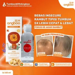 (TRENDING) Angboo Hair Oil 60ml | Penumbuh Rambut Anak Tipis 5x Lebih Cepat Lebat | Hair Oil Bayi Penebal Rambut Jojoba & Candlenut Oil