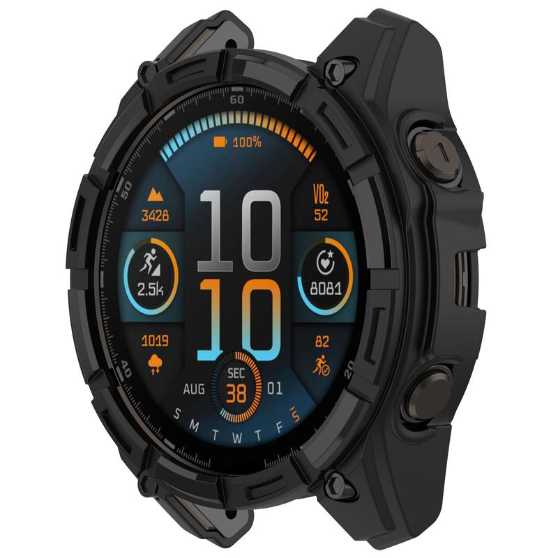 Case Compatible with Garmin Enduro 3 Case Soft Flexible TPU Thin Lightweight Protective Bumper for Garmin Enduro 3 Smartwatch 2