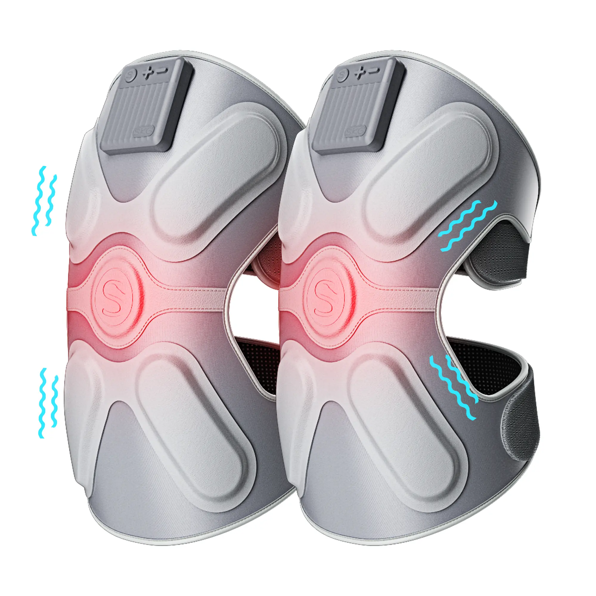 SKG W3 Pro Knee Massager with Heat and Vibration, Cordless Heated Knee Brace, Portable Knee Massager, Gifts for Dad Men Women W3 PRO Comfort