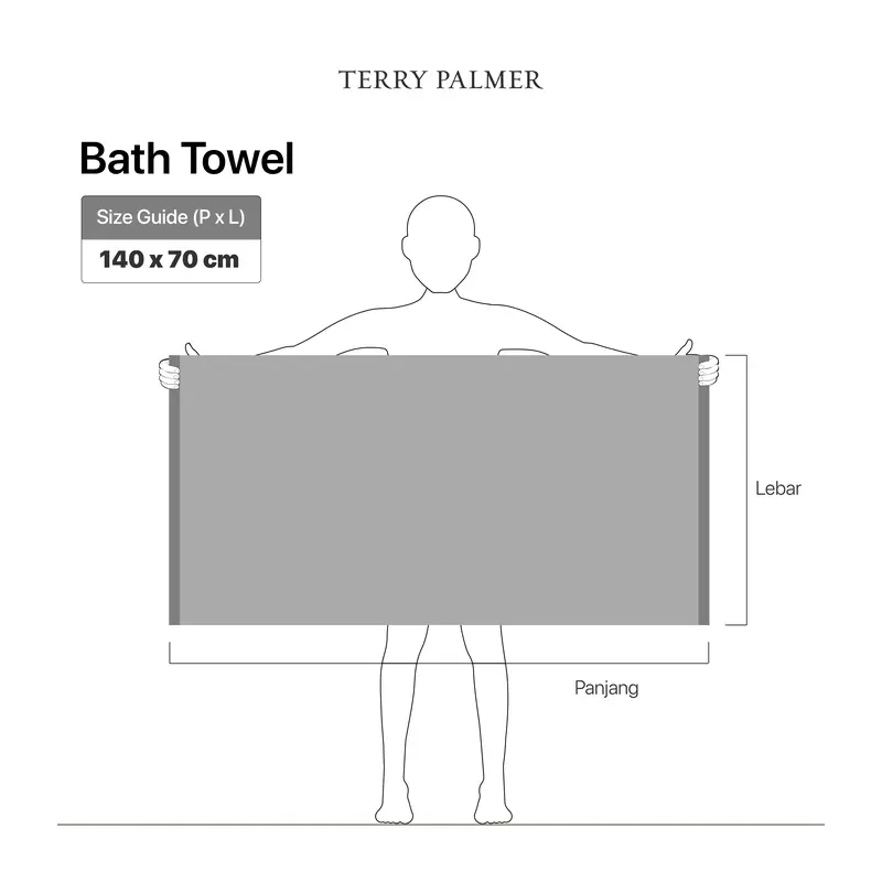 Handuk Terry Palmer Signature - Nadda - Handuk Mandi 70 x 140cm / 50 x 100cm / Handuk Wajah / Handuk Seserahan / Kado / Hadiah 1