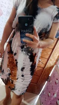 Product Review of Daster Manohara Abstrak Bali Realpict - Gaun Wanita Casual Midi Hitam - Baju, Dress, Pesta, Dewasa, Panjang from R**a F**8 0