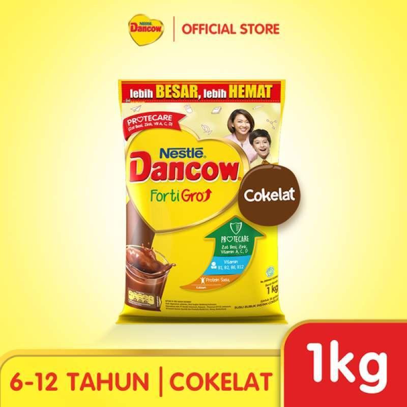 Nestle Dancow Fortigro Coklat 1KG Susu Bubuk Chocolate Dairy Milk 1