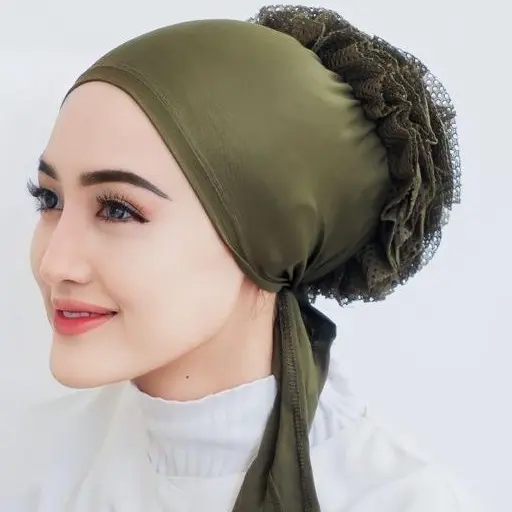 CIPUT TURKI CEPOL ECER TERMURAH Jilbab Renda Dalaman Kerudung 8