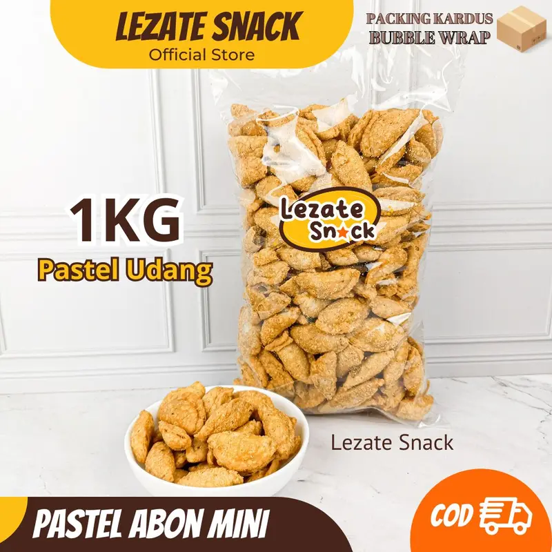 Pastel Abon Mini 1KG Kiloan Rasa Gurih Renyah Enak Murah / Pastel Kering Isi Abon Udang Premium / Pastel Kering Abon Sapi Kiloan Murah Sumpia Kiloan 5