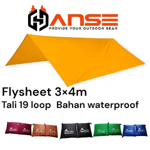 flysheet atap tenda camping flysheet 3×4 flysheet 4×3m [COD] atap tenda camping