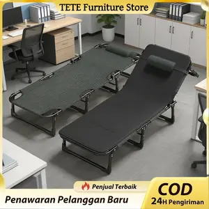 TETE-3Ranjang Lipat Portable Kasur Lipat Ranjang Lipat Folding Bed Tempat tidur Lipat Di Atas RodaRanjang Lipat 193x62CM Kursi Malas Tempat Tidur Lipat Kursi Santai Folding Bed Dengan Kasur Kursi Santai Lipat Kursi Malas Lipat Tempat Tidur Lipat dengan