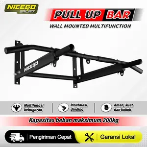NICEGO SPORT Pull Up Bar Multifunctional Wall Chin Up bar Training Equipment Heavy Alat Olahraga