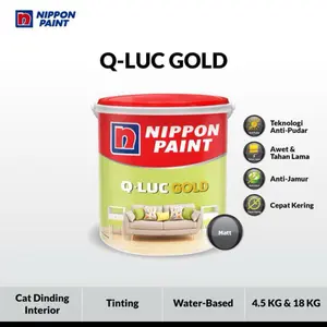 Cat tembok Interior Nippon Paint Qluc Gold tinting 18 kg