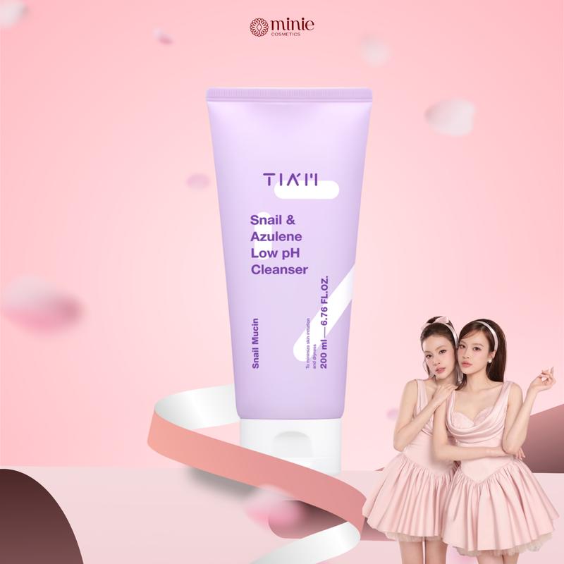 [Songvyoii x minie] Sữa Rửa Mặt Tinh Chất Dịch Lọc Ốc Sên TIA'M  200ml