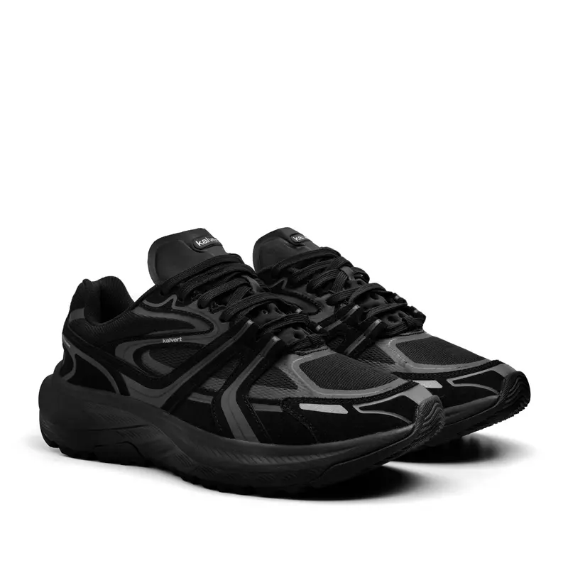 Kalvert - Future Wave - Sepatu Sneakers Sportstyle - All Black 2