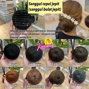 Sanggul Cepol Jepit Bulat Jepit untuk Rambut Clips