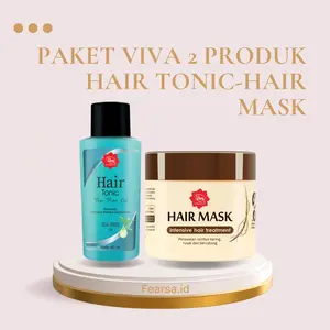 Paket Viva Hair Care / Viva Hair Tonic+Viva Hair Mask / Perawatan Rambut  Haircare  Treatment Shampoo Vitamin Conditioner Kering