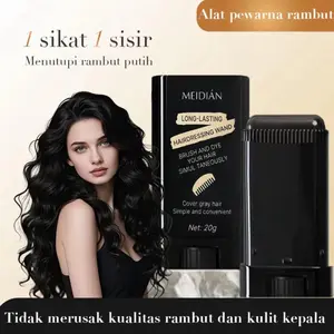 Hair Stick Colour Pewarna Rambut Uban Cepat Pengembang Warna Instan Sisir Pewarna Alami Tahan 20g Bahan Aman Formula Tanaman