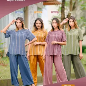 Rafyna oneset rayon premium ghiina fashion Wanita