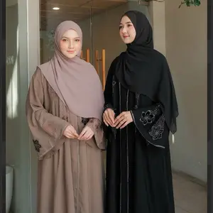 ZAKIA ABAYA by SYAKILA// GAMIS ABAYA JATBLACK GLAMOUR