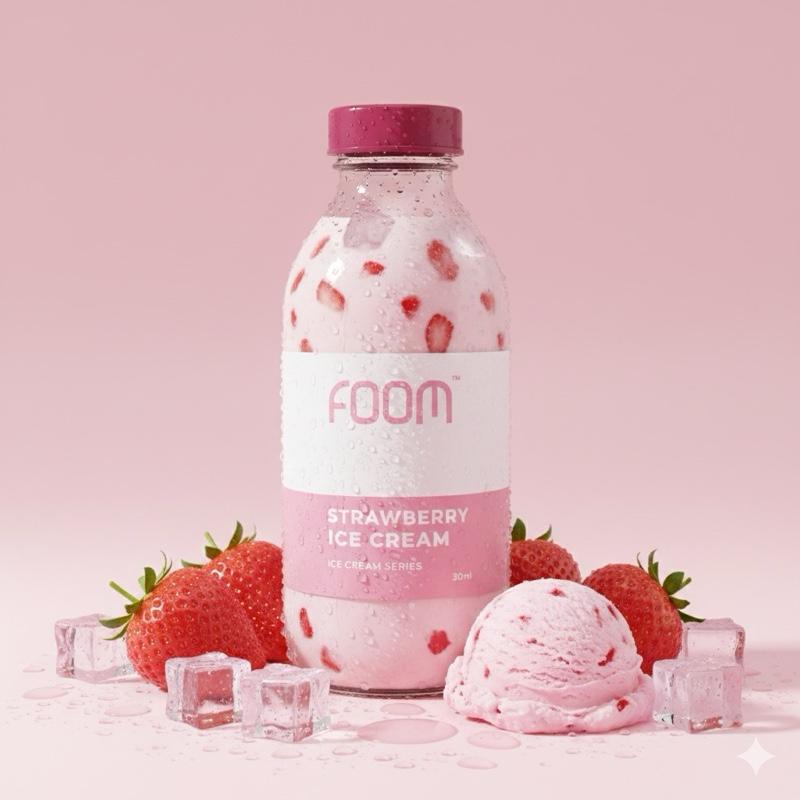 [FOMO] Strawberry Ice Cream Series Rasa Es Krim Strawberry Manis Yang ...