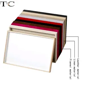 Baki Nampan Polos Tutup Mika Tempat Untuk Kalung / Gelang Kroncong Dan Aksesoris Abu Merah