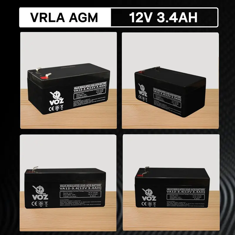 Baterai Solar Panel 12V Voz 12V 3.4 Ah VRLA - Baterai UPS BTS 3