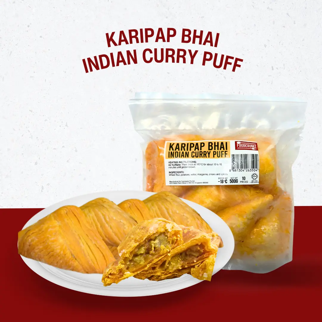 Karipap Bhai / Indian Curry Puff (10 pieces) Halal Frozen 400g