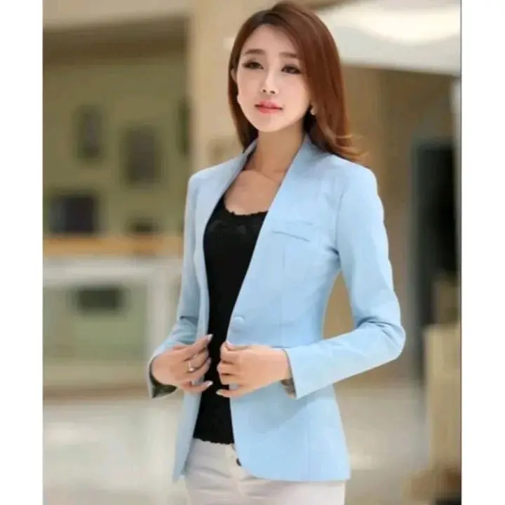 JAS BLAZER WANITA TANPA KERAH/JAS BLAZER WANITA/JAS WANITA KANTOR/JAS WANITA KOREAN STYLE