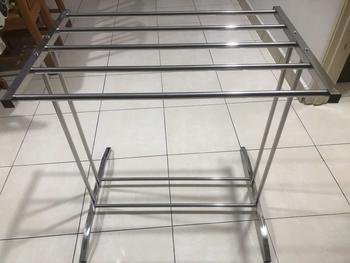 Product Review of ELF Stainless Steel Clothes Rack ampaian baju Hanger baju Clothes Drying Rack Penyidai baju Foldable Hanger Laundry Pengering lishiduogan-0 from D**i 1